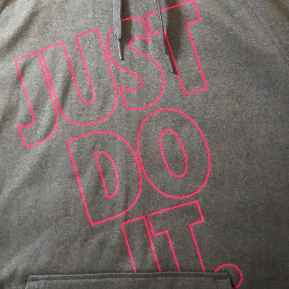 Grey/Pink Nike Hoodie